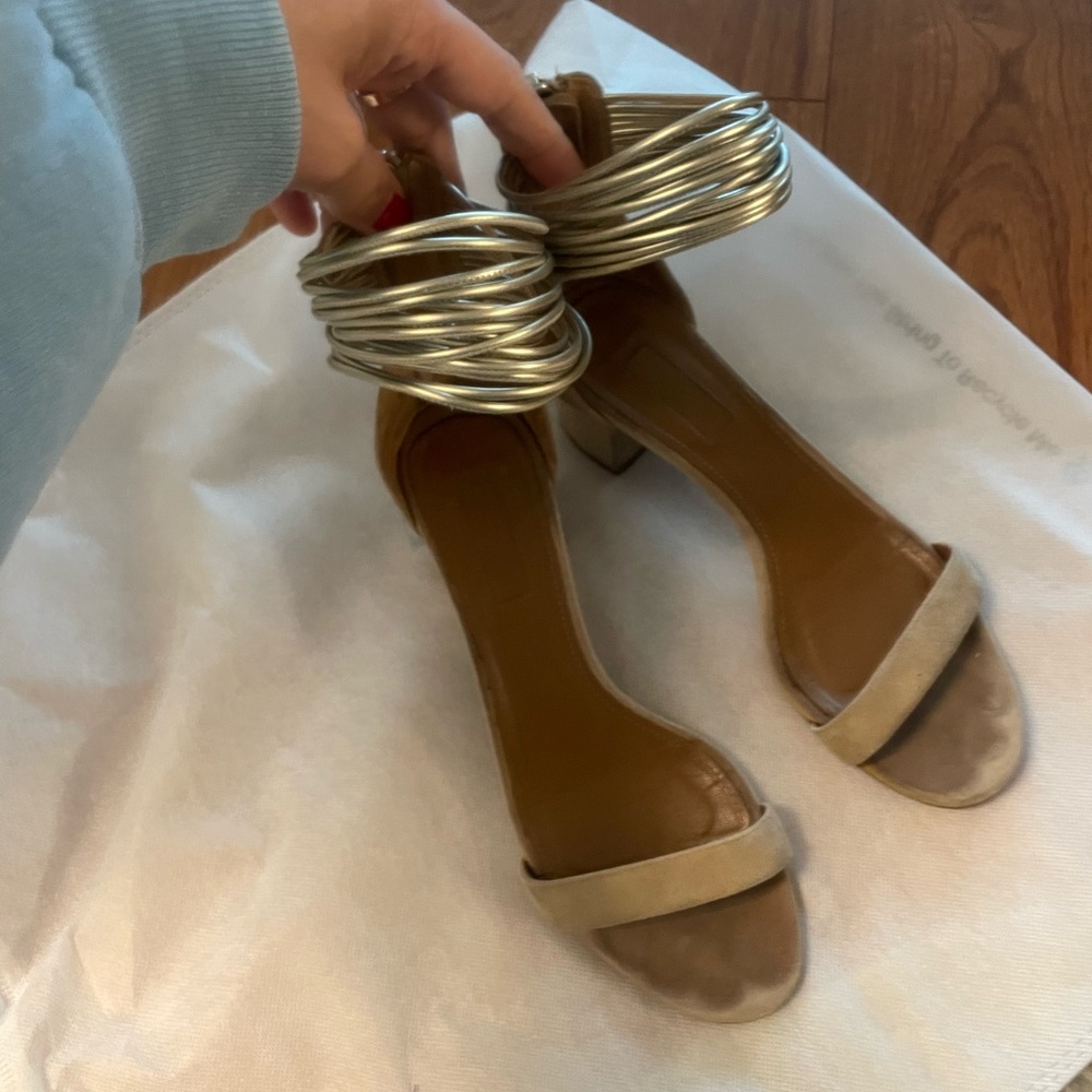 Aquazzura Statement Sandals Spin Me Round size 38